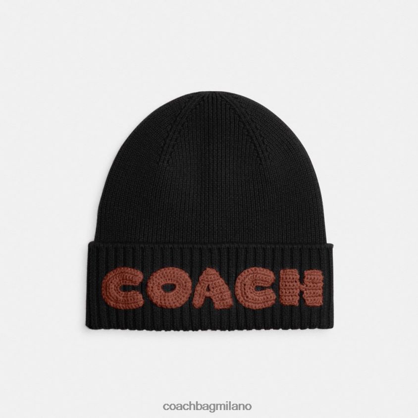 Coach donne berretto in scatola nero FPN0Z8561
