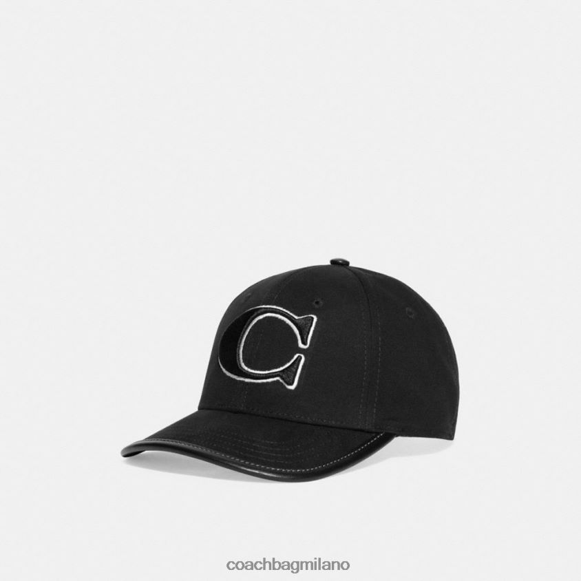 Coach donne cappello da baseball nero FPN0Z8603