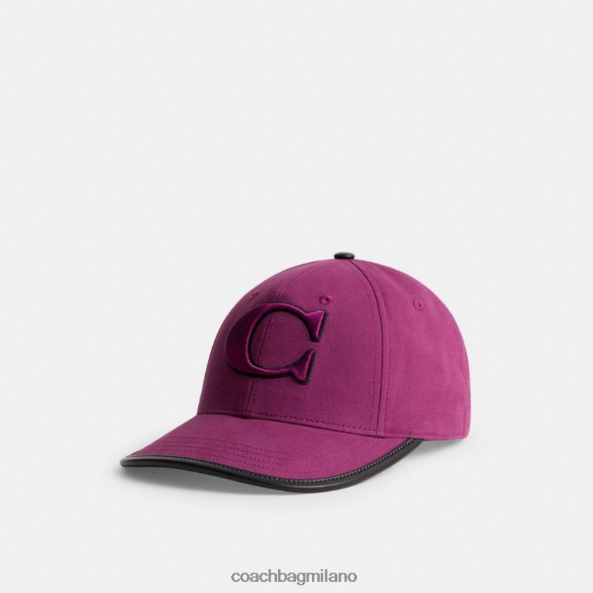 Coach donne cappello da baseball prugna profonda FPN0Z8560