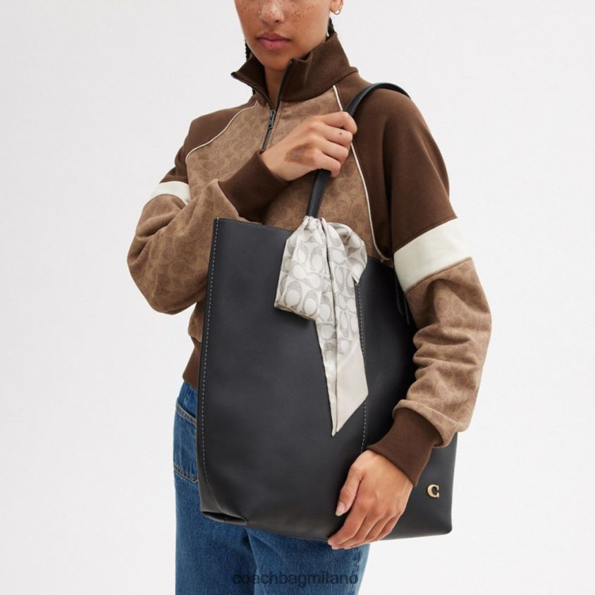 Coach donne sciarpa sottile in seta con stampa vintage vapore FPN0Z8590