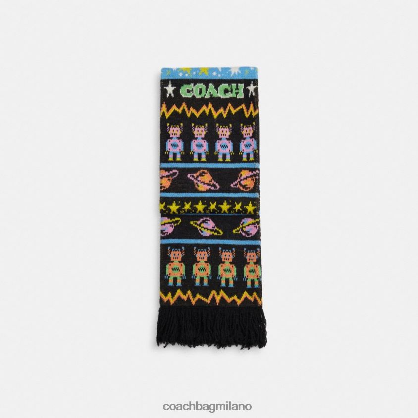 Coach donne silenziatore con stampa cosmica nero multicolore FPN0Z8550
