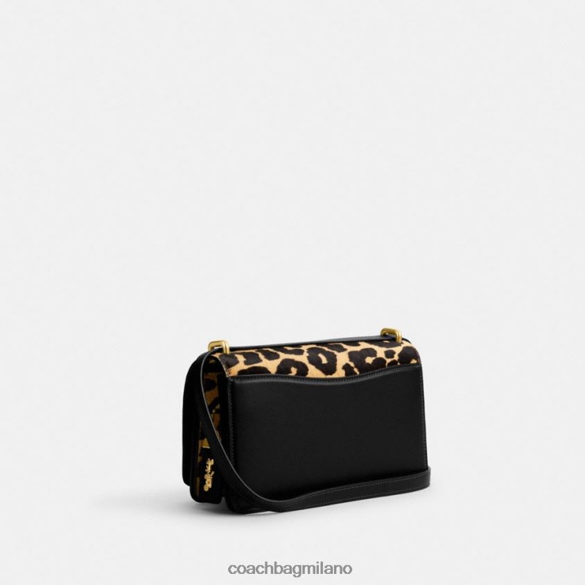 Coach donne borsa a tracolla bandit con stampa leopardata b4/leopardo FPN0Z82