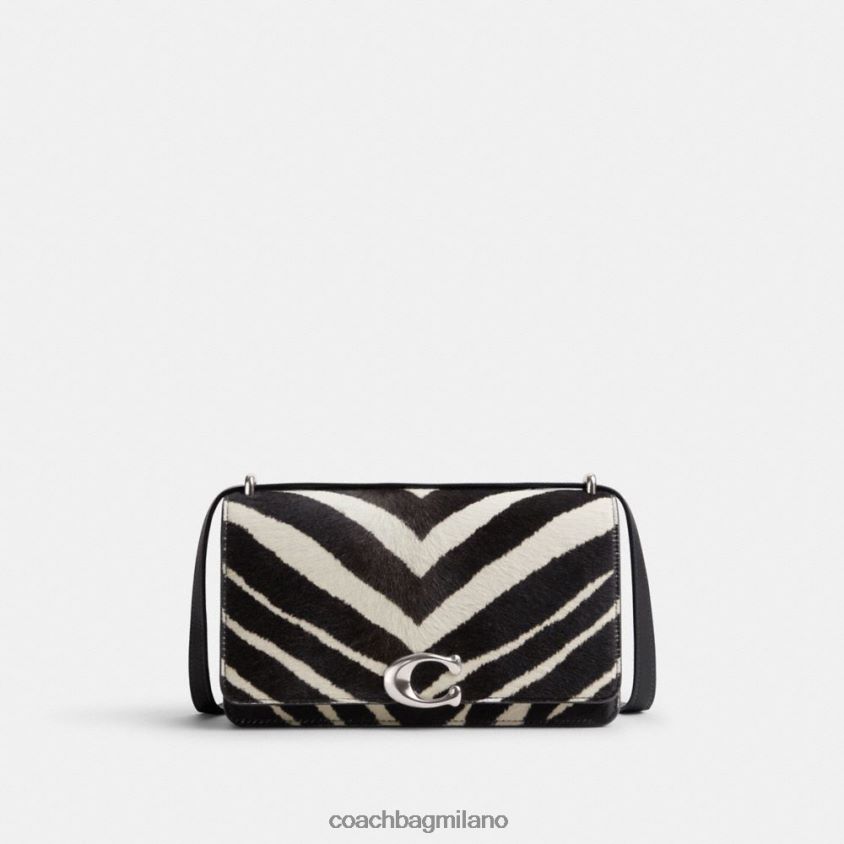 Coach donne borsa a tracolla bandit con stampa zebrata sx/zebrato FPN0Z81