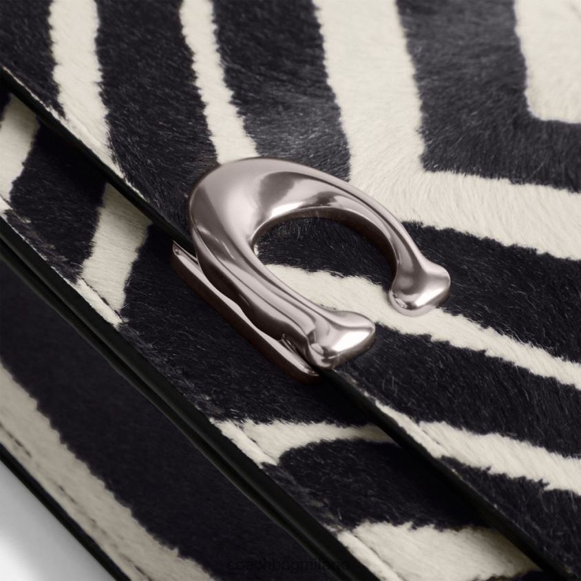 Coach donne borsa a tracolla bandit con stampa zebrata sx/zebrato FPN0Z81