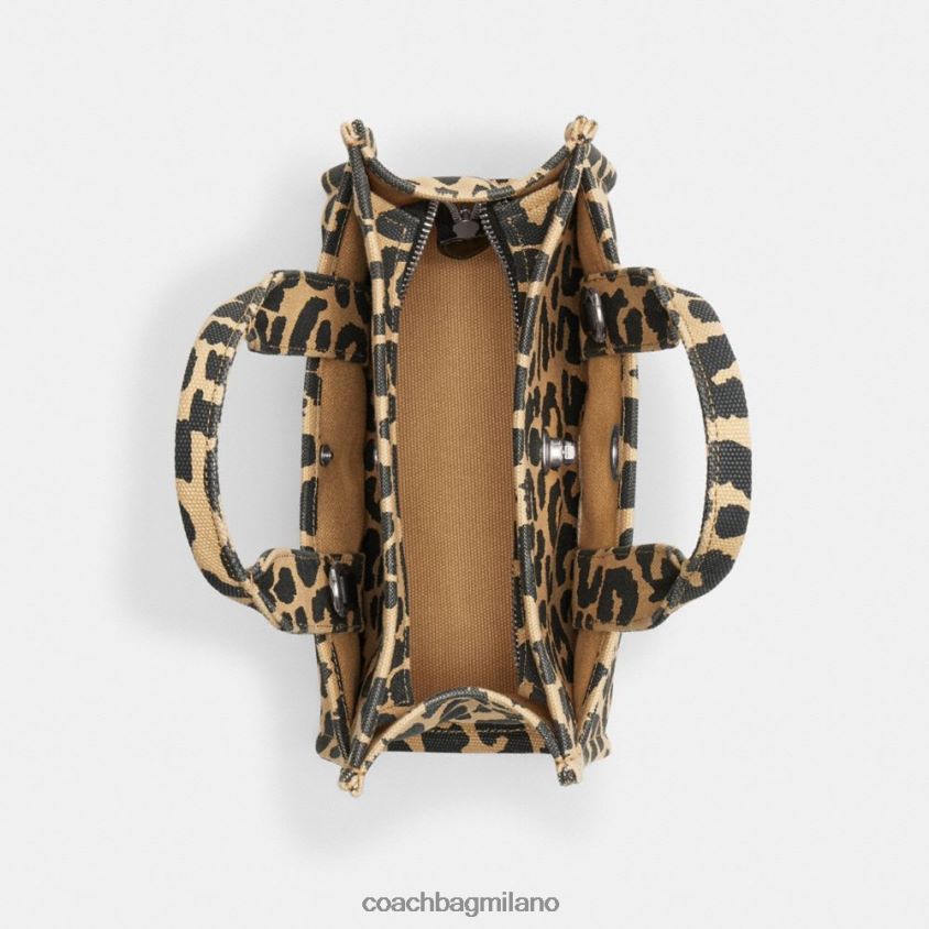 Coach donne borsa cargo 26 con stampa leopardata sinistra/leopardo FPN0Z8292