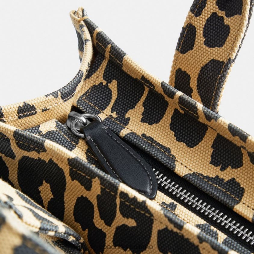 Coach donne borsa cargo 26 con stampa leopardata sinistra/leopardo FPN0Z8292