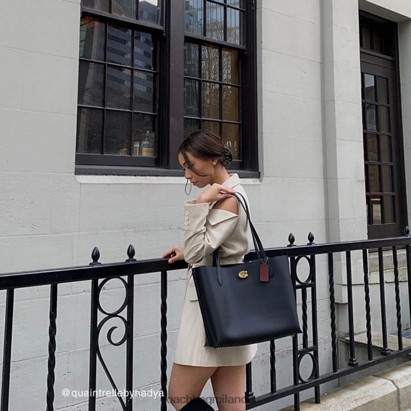 Coach donne borsa in salice b4/nero FPN0Z8303