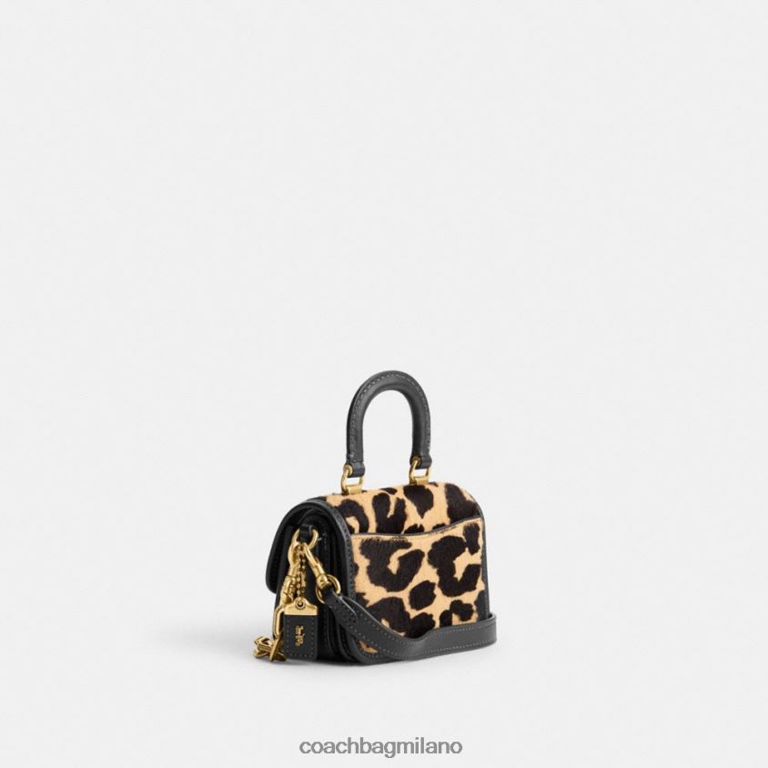 Coach donne manico superiore canaglia 12 con stampa leopardata b4/leopardo FPN0Z893