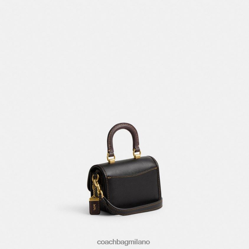 Coach donne maniglia superiore canaglia 12 in colorblock b4/nero multiplo FPN0Z891