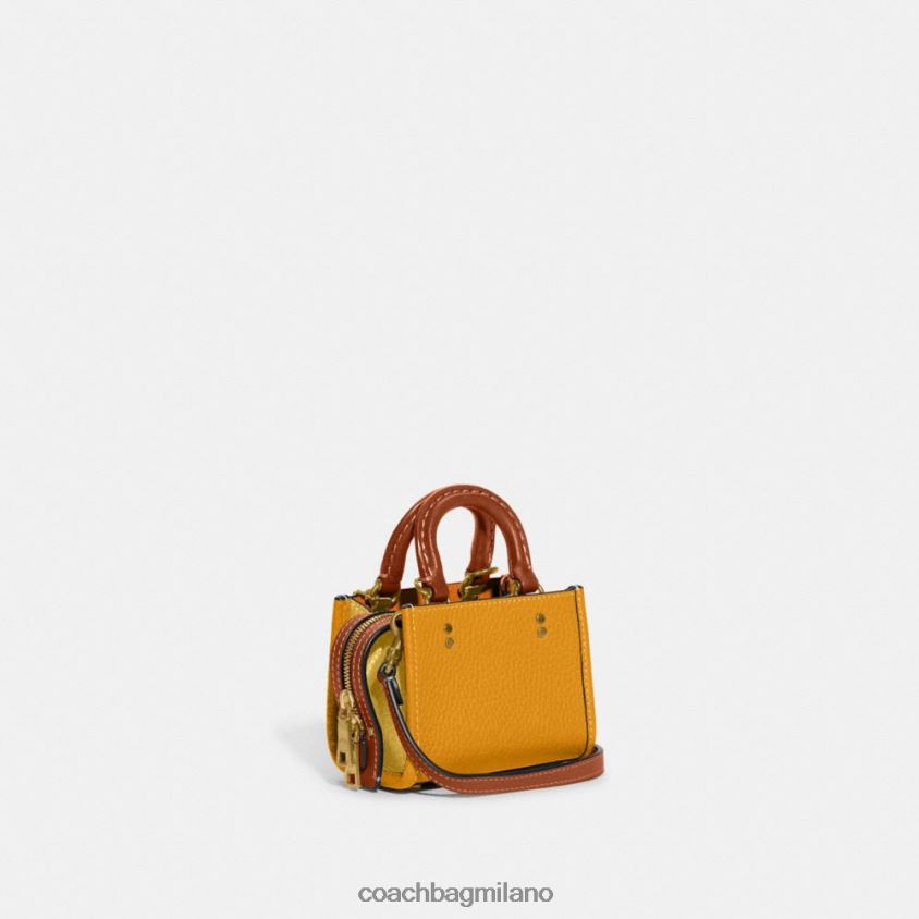Coach donne rogue 12 in pelle rigenerativa colorblock b4/ranuncolo multi FPN0Z896