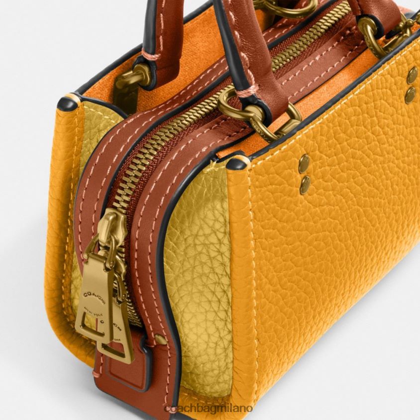 Coach donne rogue 12 in pelle rigenerativa colorblock b4/ranuncolo multi FPN0Z896