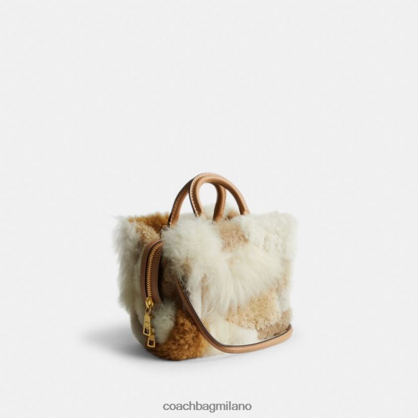 Coach donne rogue 20 con patchwork b4/multi naturale FPN0Z887