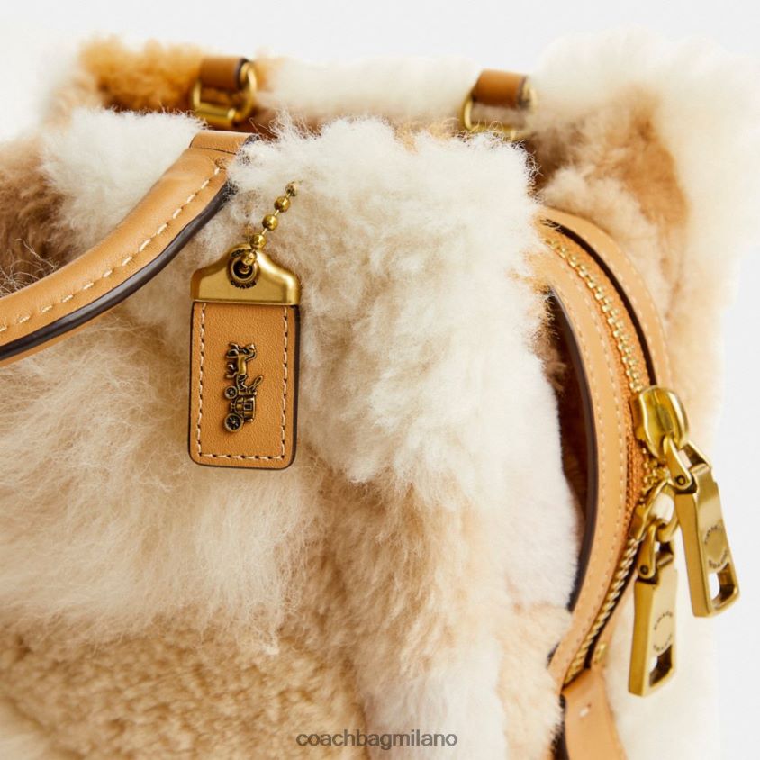 Coach donne rogue 20 con patchwork b4/multi naturale FPN0Z887