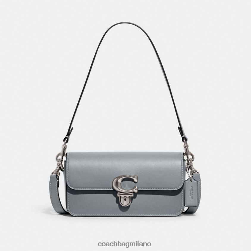 Coach donne borsa baguette da studio sx/grigio blu FPN0Z8190