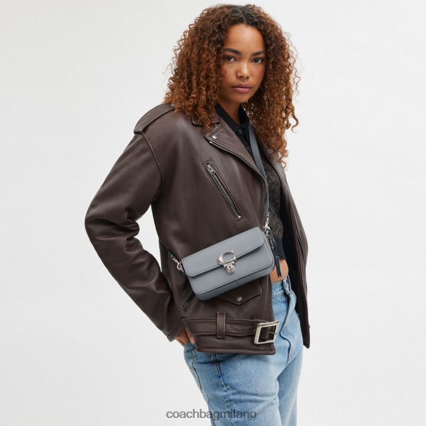 Coach donne borsa baguette da studio sx/grigio blu FPN0Z8190