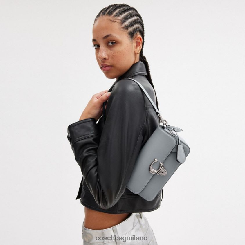 Coach donne borsa baguette da studio sx/grigio blu FPN0Z8190