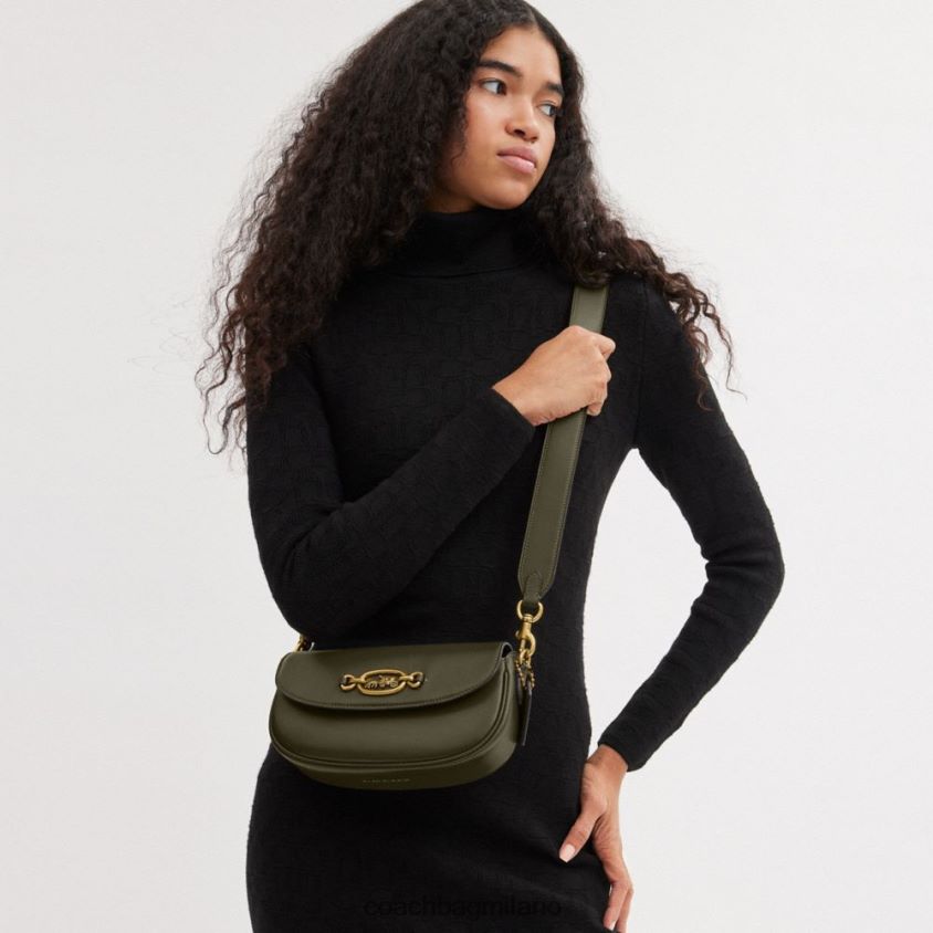Coach donne borsa a tracolla harley 23 b4/verde militare FPN0Z827