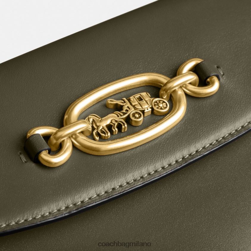 Coach donne borsa a tracolla harley 23 b4/verde militare FPN0Z827