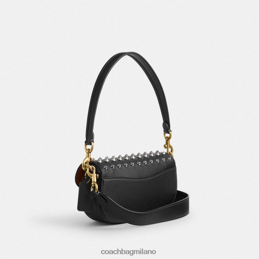 Coach donne borsa a tracolla harley 23 con borchie b4/nero FPN0Z831