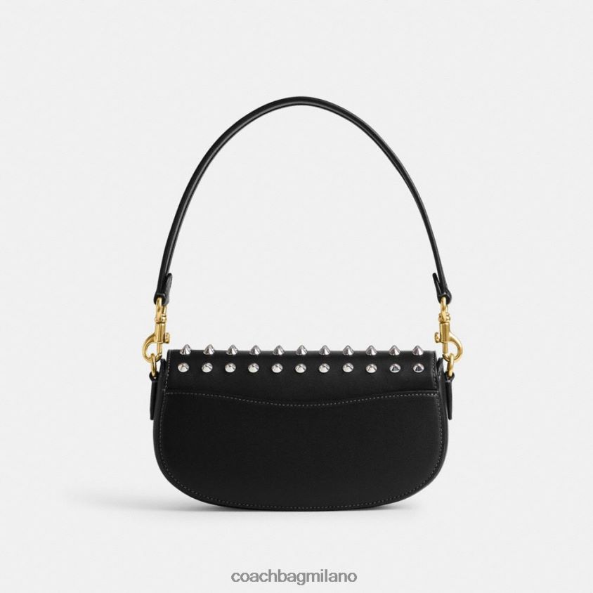 Coach donne borsa a tracolla harley 23 con borchie b4/nero FPN0Z831