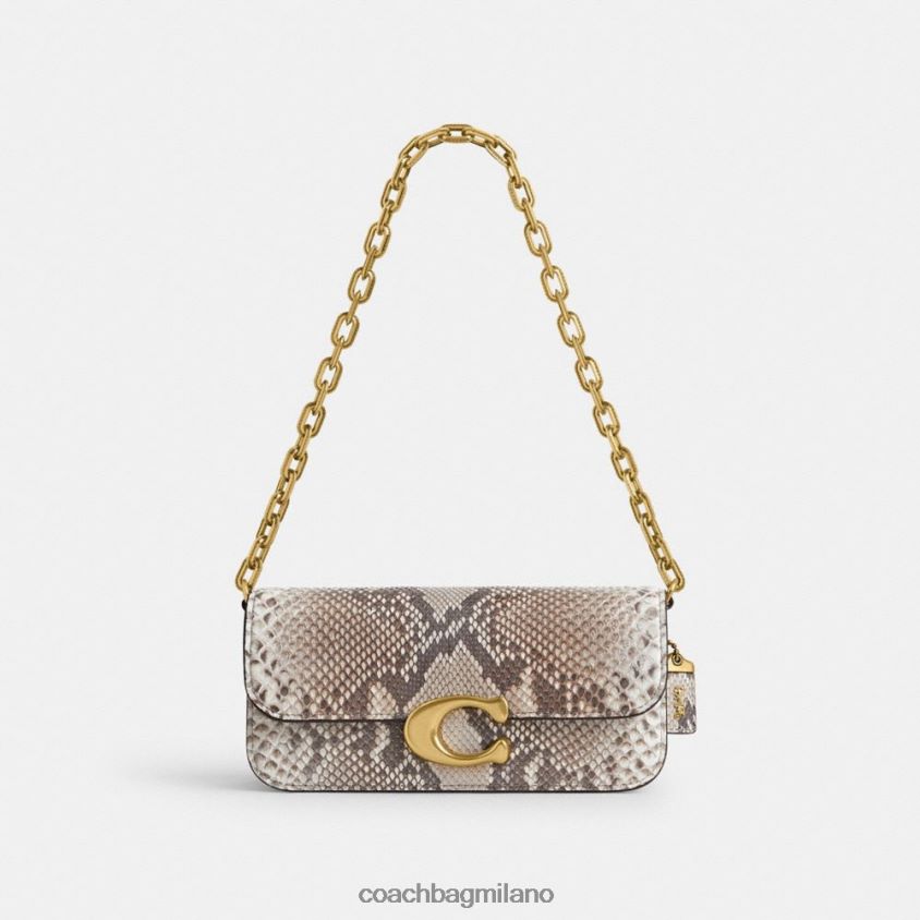 Coach donne borsa idol 23 in pitone b4/gesso FPN0Z844