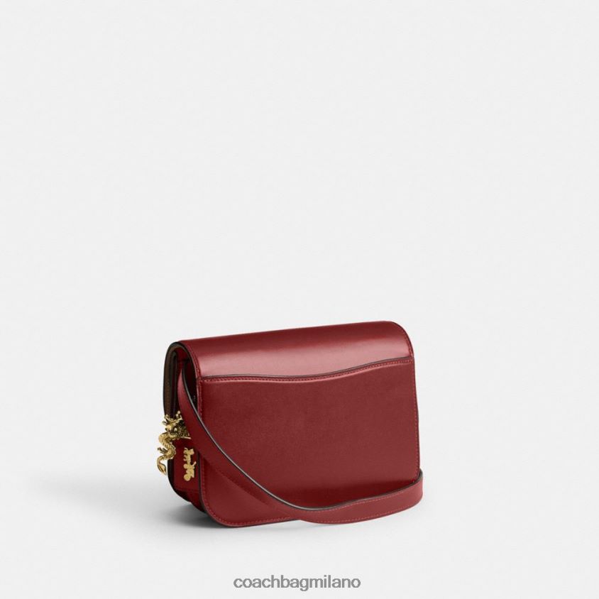 Coach donne borsa idolo di Capodanno con drago rosso/rubino FPN0Z834
