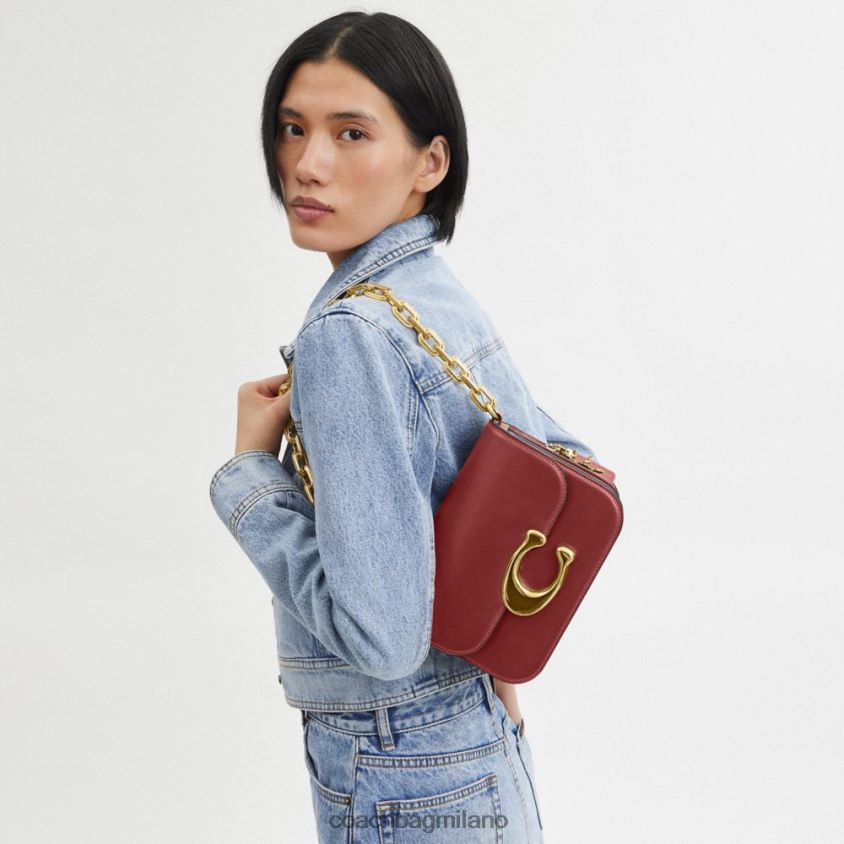 Coach donne borsa idolo di Capodanno con drago rosso/rubino FPN0Z834