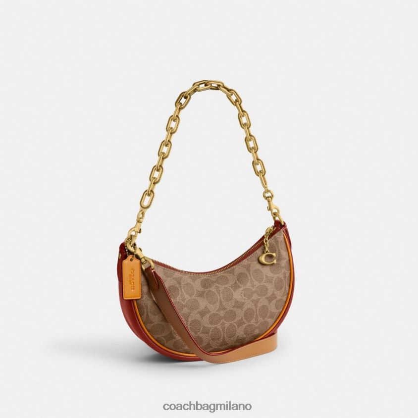Coach donne borsa a tracolla Mira in tela esclusiva b4/ruggine marrone chiaro FPN0Z854