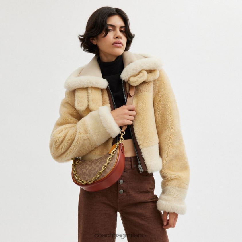 Coach donne borsa a tracolla Mira in tela esclusiva b4/ruggine marrone chiaro FPN0Z854