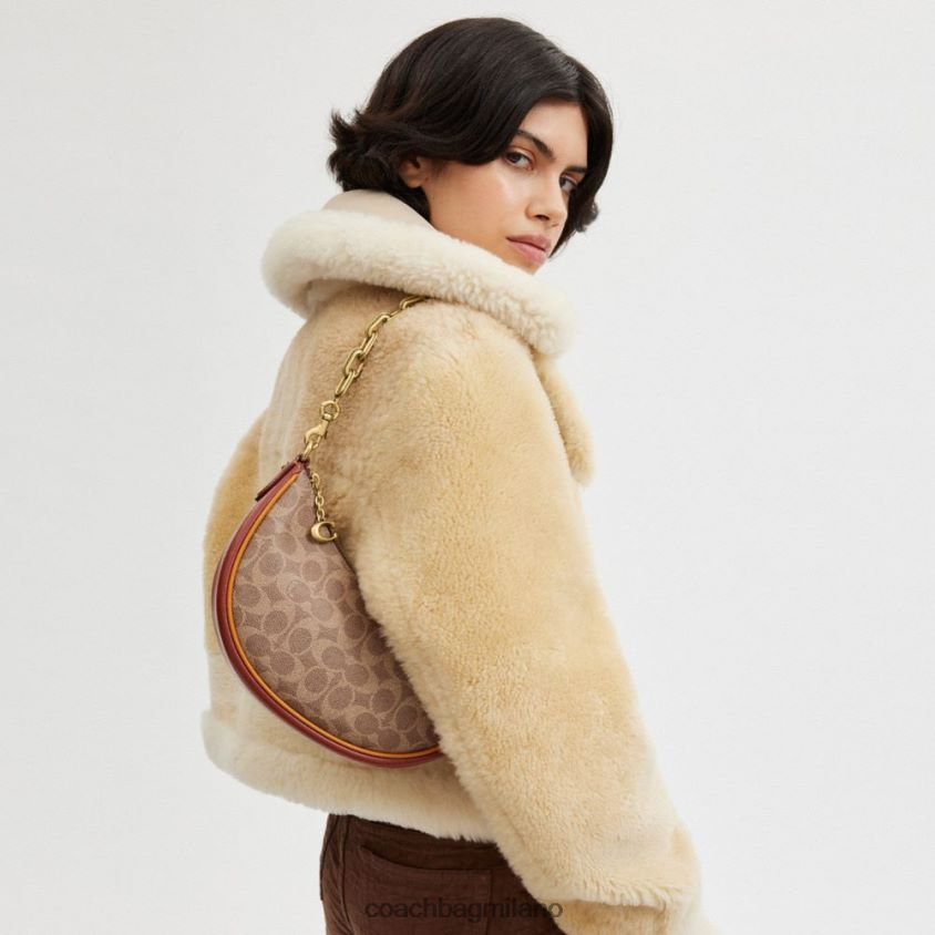 Coach donne borsa a tracolla Mira in tela esclusiva b4/ruggine marrone chiaro FPN0Z854