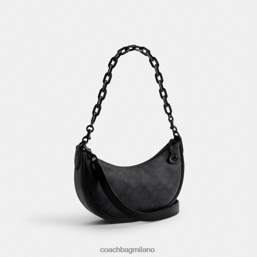 Coach donne borsa a tracolla Mira in tela esclusiva mw/carbone/nero FPN0Z852