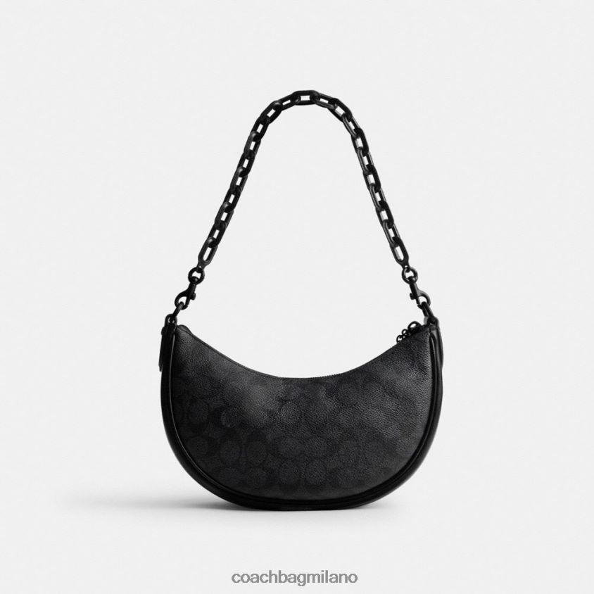 Coach donne borsa a tracolla Mira in tela esclusiva mw/carbone/nero FPN0Z852