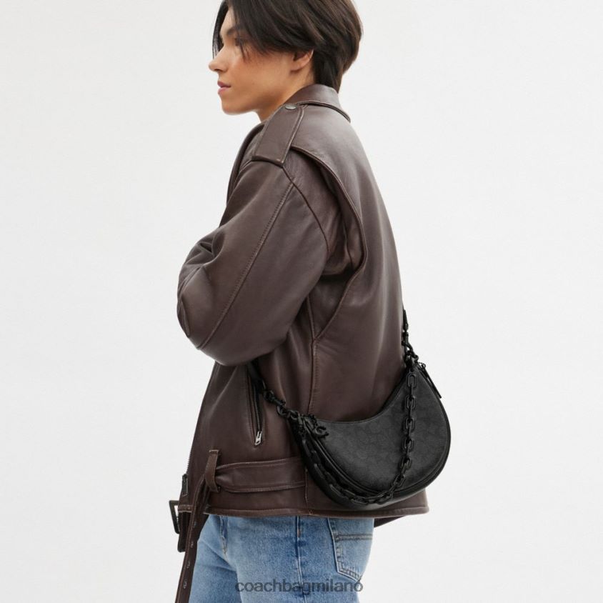 Coach donne borsa a tracolla Mira in tela esclusiva mw/carbone/nero FPN0Z852