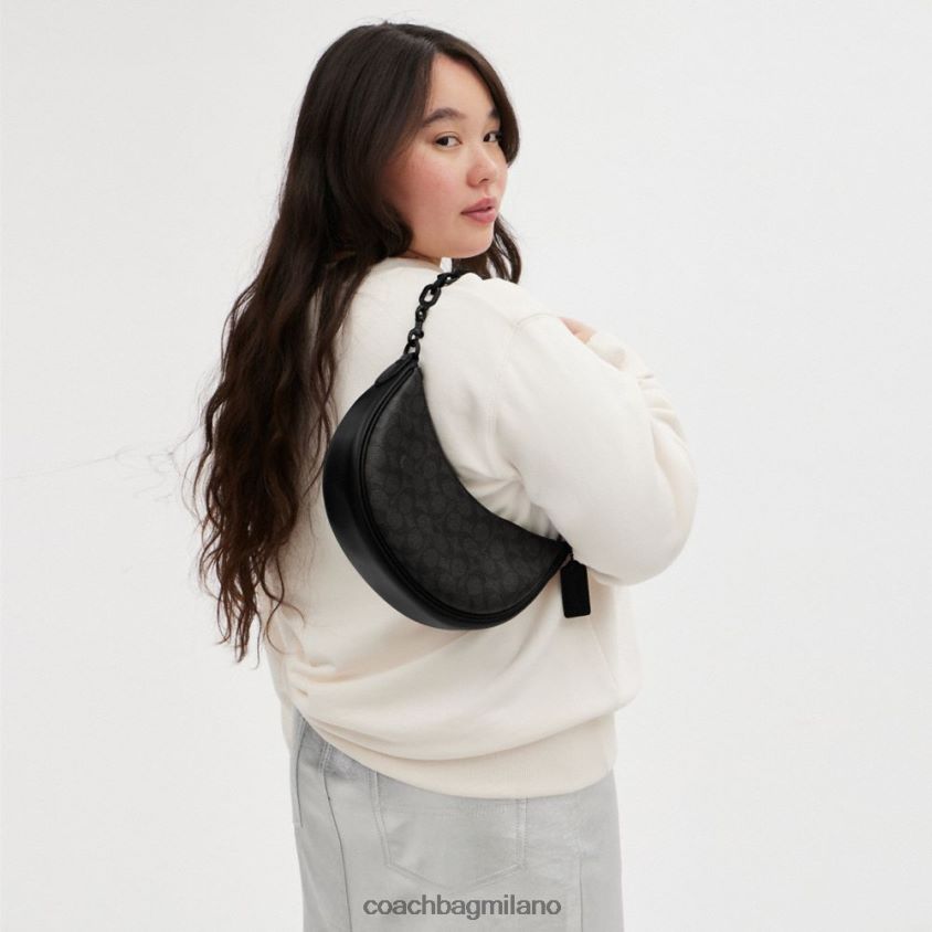 Coach donne borsa a tracolla Mira in tela esclusiva mw/carbone/nero FPN0Z852