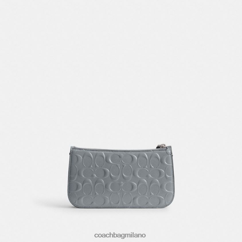 Coach donne Borsa a tracolla Penn in pelle esclusiva sx/grigio blu FPN0Z867