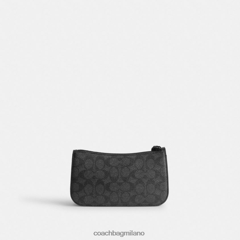 Coach donne Borsa a tracolla Penn in tela esclusiva mw/carbone/nero FPN0Z865