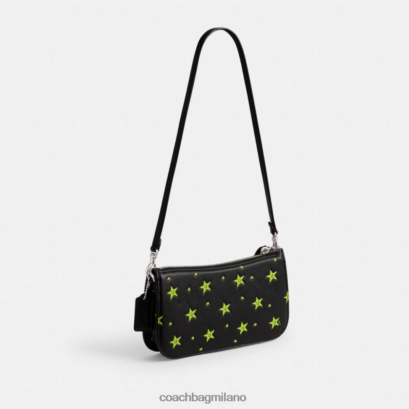 Coach donne borsa a tracolla cosmic coach penn con stampa di stelle sx/nero multi FPN0Z871