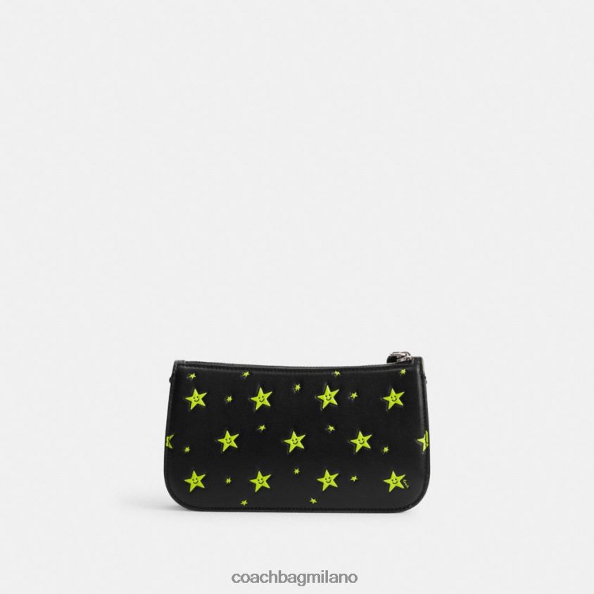 Coach donne borsa a tracolla cosmic coach penn con stampa di stelle sx/nero multi FPN0Z871