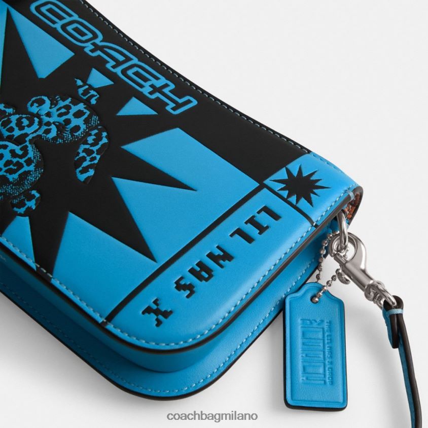 Coach donne la borsa a tracolla Lil Nas x Drop Penn volantino sx/sx/coniglietto montero blu FPN0Z864