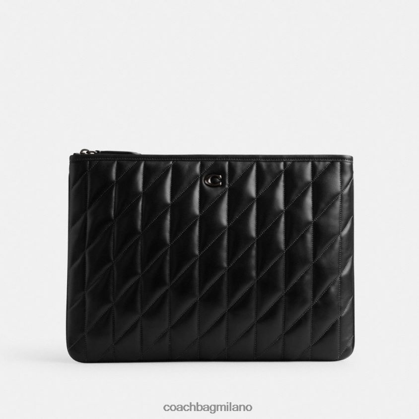 Coach donne pochette 33 con trapuntatura a cuscino v5/nero FPN0Z8307
