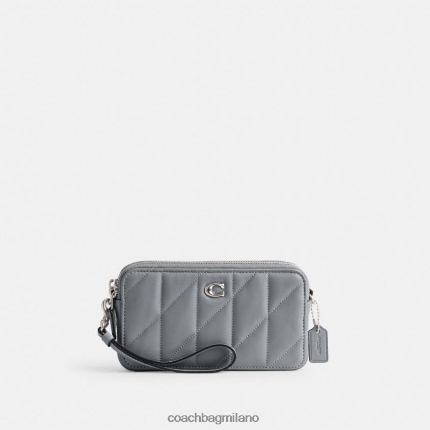 Coach donne tracolla kira con trapuntatura a cuscino sx/grigio blu FPN0Z8310