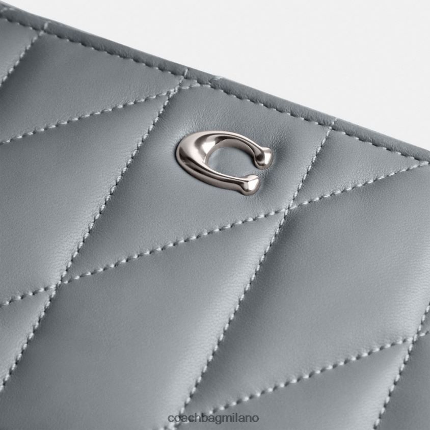 Coach donne tracolla kira con trapuntatura a cuscino sx/grigio blu FPN0Z8310