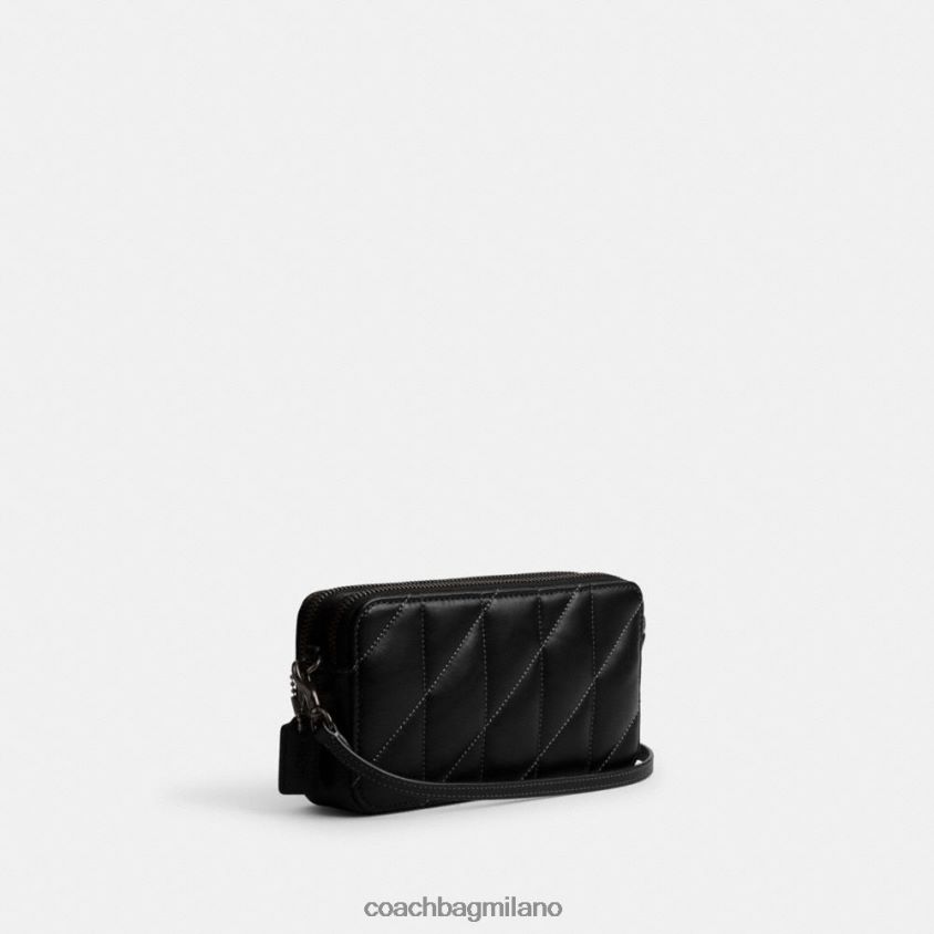 Coach donne tracolla kira con trapuntatura a cuscino v5/nero FPN0Z8311