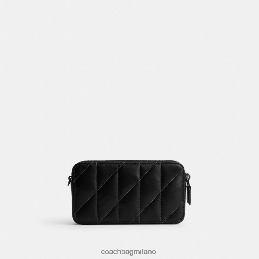 Coach donne tracolla kira con trapuntatura a cuscino v5/nero FPN0Z8311