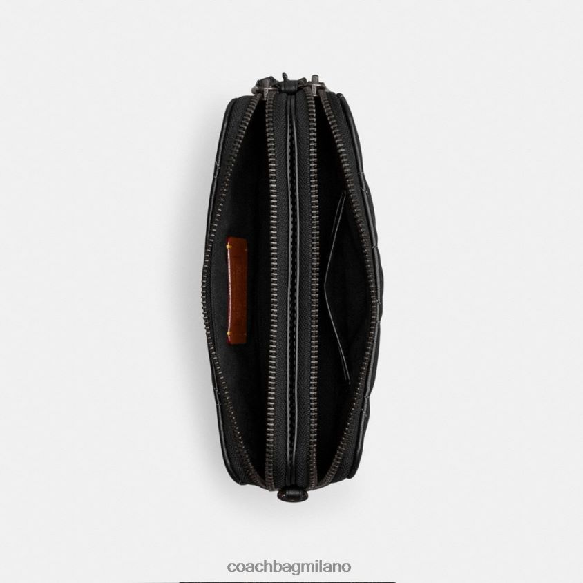 Coach donne tracolla kira con trapuntatura a cuscino v5/nero FPN0Z8311