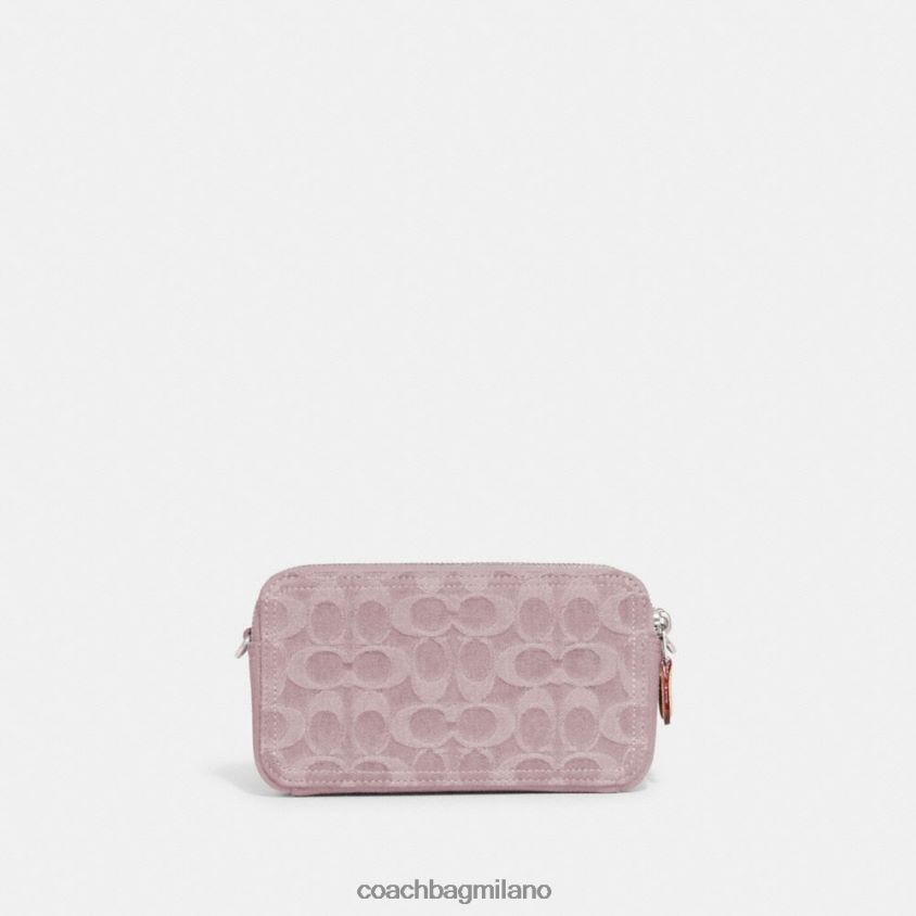 Coach donne tracolla kira in denim esclusivo sinistra/viola chiaro FPN0Z8313