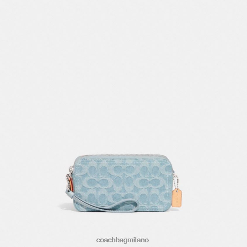 Coach donne tracolla kira in denim esclusivo sx/azzurro FPN0Z8312