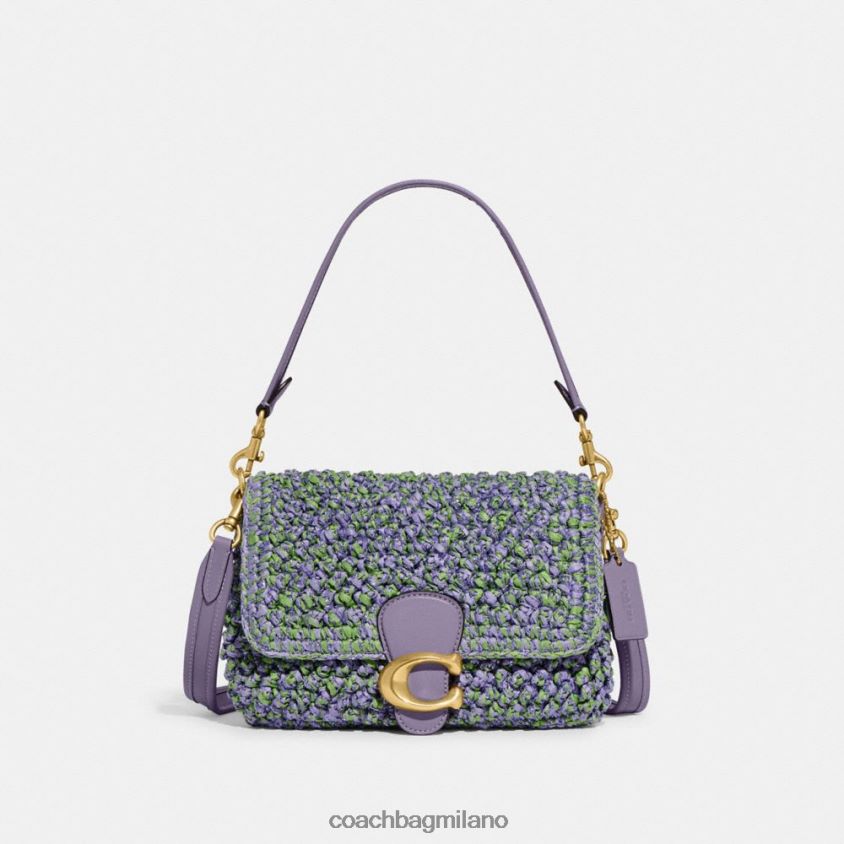 Coach donne borsa a tracolla morbida tabby b4/viola chiaro/verde tenue FPN0Z8135