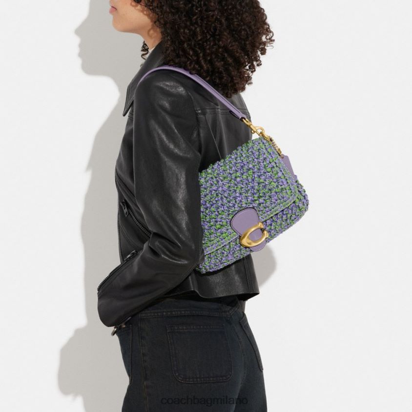 Coach donne borsa a tracolla morbida tabby b4/viola chiaro/verde tenue FPN0Z8135