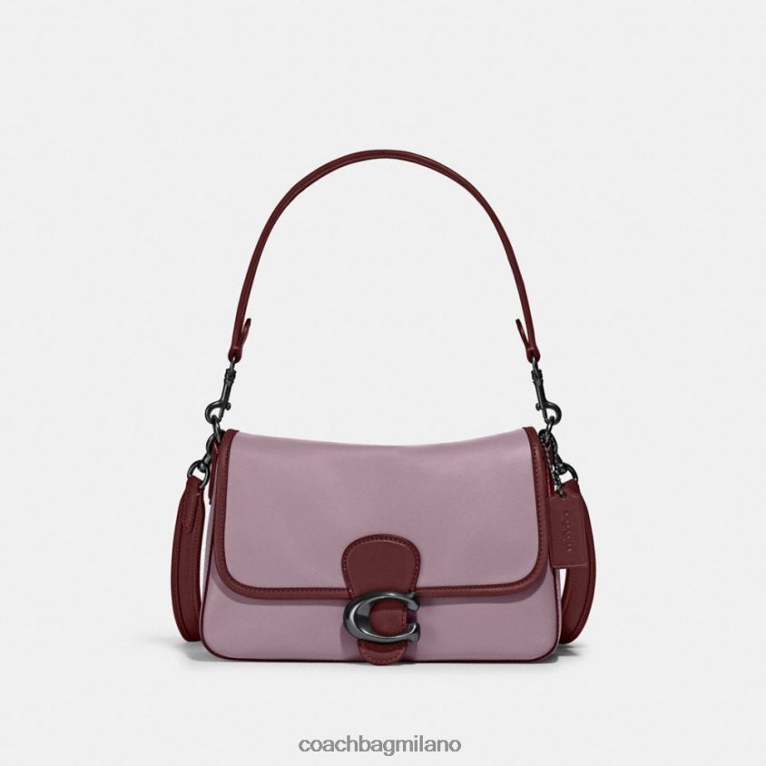 Coach donne borsa a tracolla morbida tabby in colorblock v5/viola ghiaccio multi FPN0Z8132